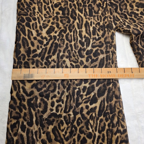 Ralph Lauren Purple Label Daria Ocelot Print Linen Voile Pants Womens 10 $1990 - Picture 9 of 11